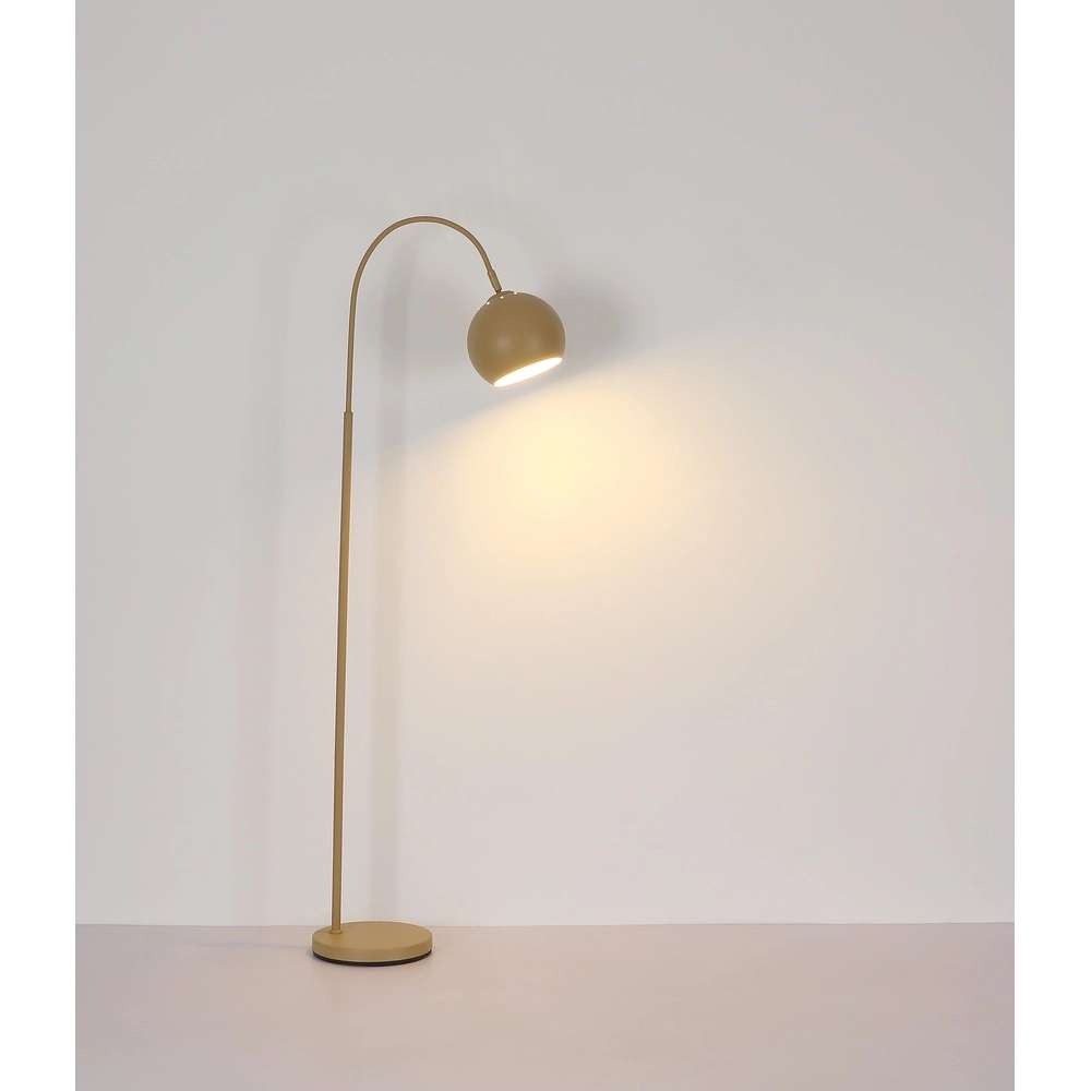 Lampadaire moderne Benno brun sable Globo 9007371507566