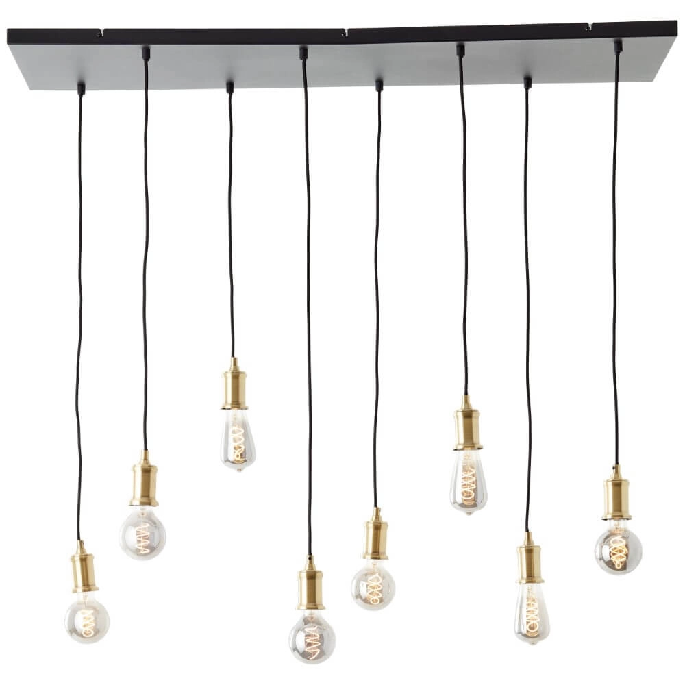 Lampe suspendue Darcia avec 8 pendules Brilliant 4004353411700