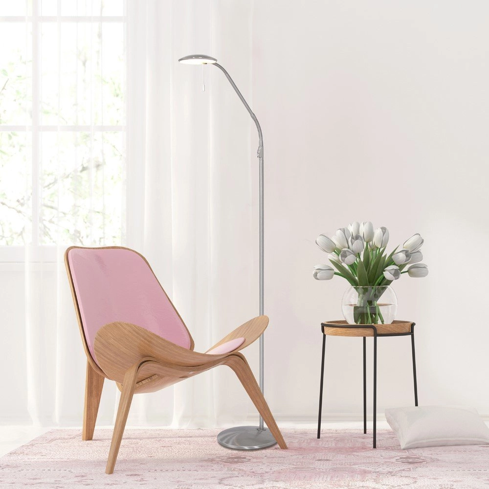 Lampadaire LED Zenith Led 118cm gris métallisé Steinhauer 8712746113716