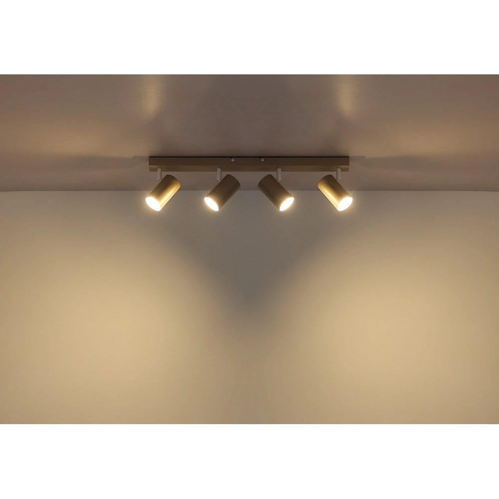 Spot de plafond 4 lumières Robby brun sable Globo 9007371572441