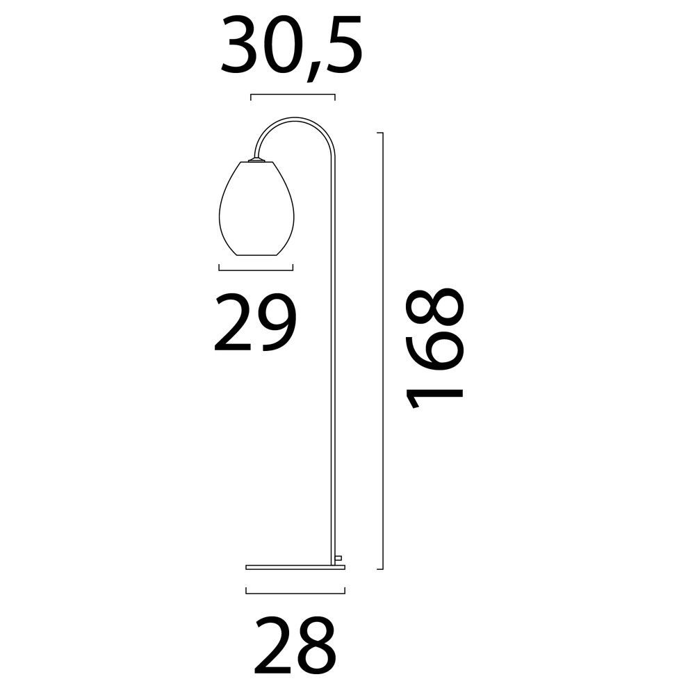Lampe de pied Carta Pineapple Teinte Think-paper cacao Ø 29cm Masterlight 8718121438504