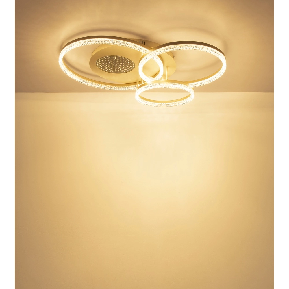 Lampe de plafond brun sable Sanford Round Globo 9007371589739