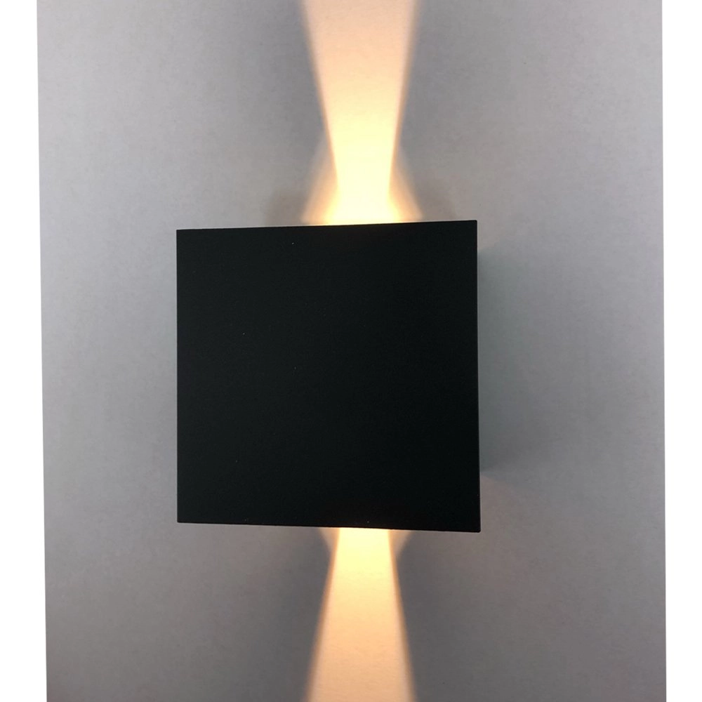 Spot murale Roty Cube Noir Lyora 8716803509283