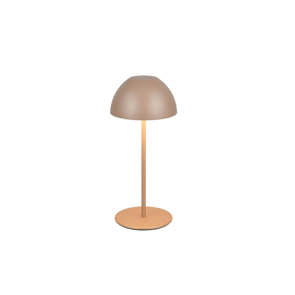 Lampe de table rechargeable Ortiz brun café Lampe de table rechargeable Ortiz brun café
