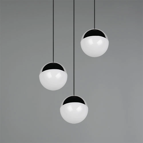 Lampe pendante à 3 lampes Senta chrome rond Trio 4017807685824