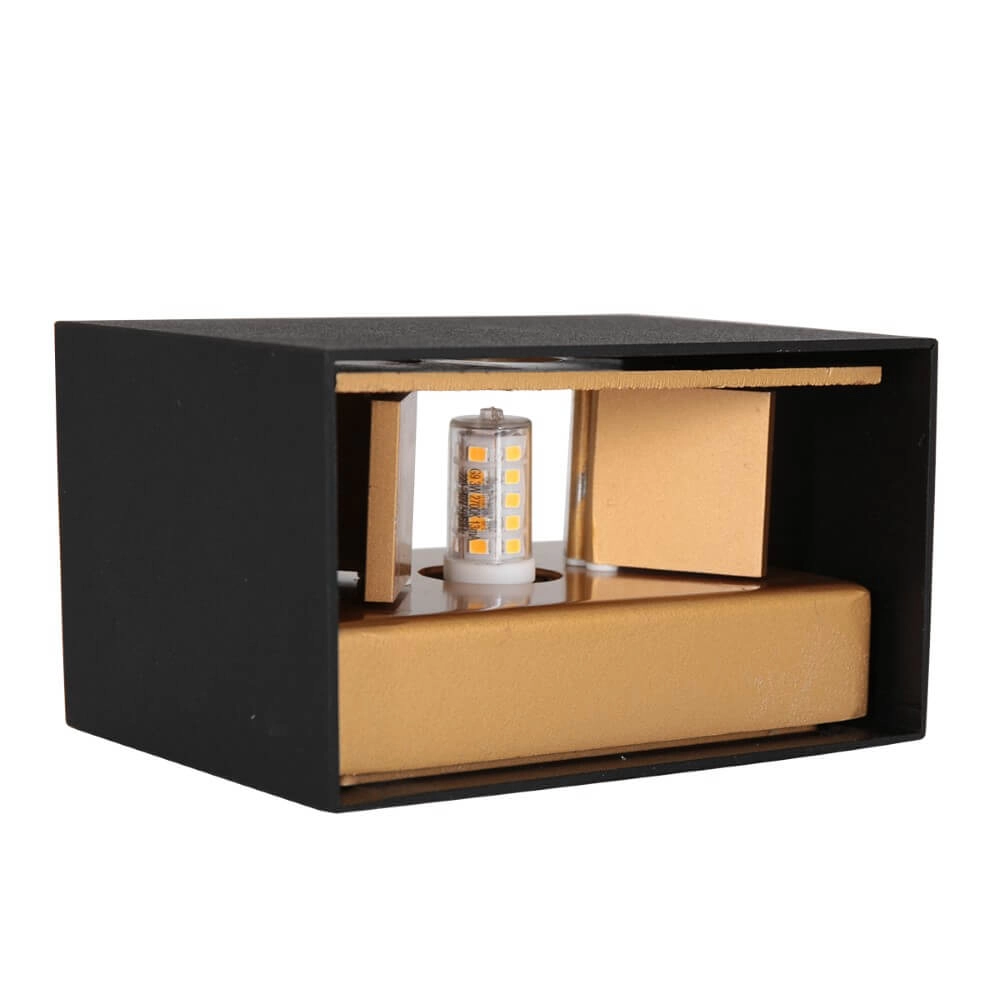 Spot mural noir Muro haut et bas Steinhauer 8712746152630