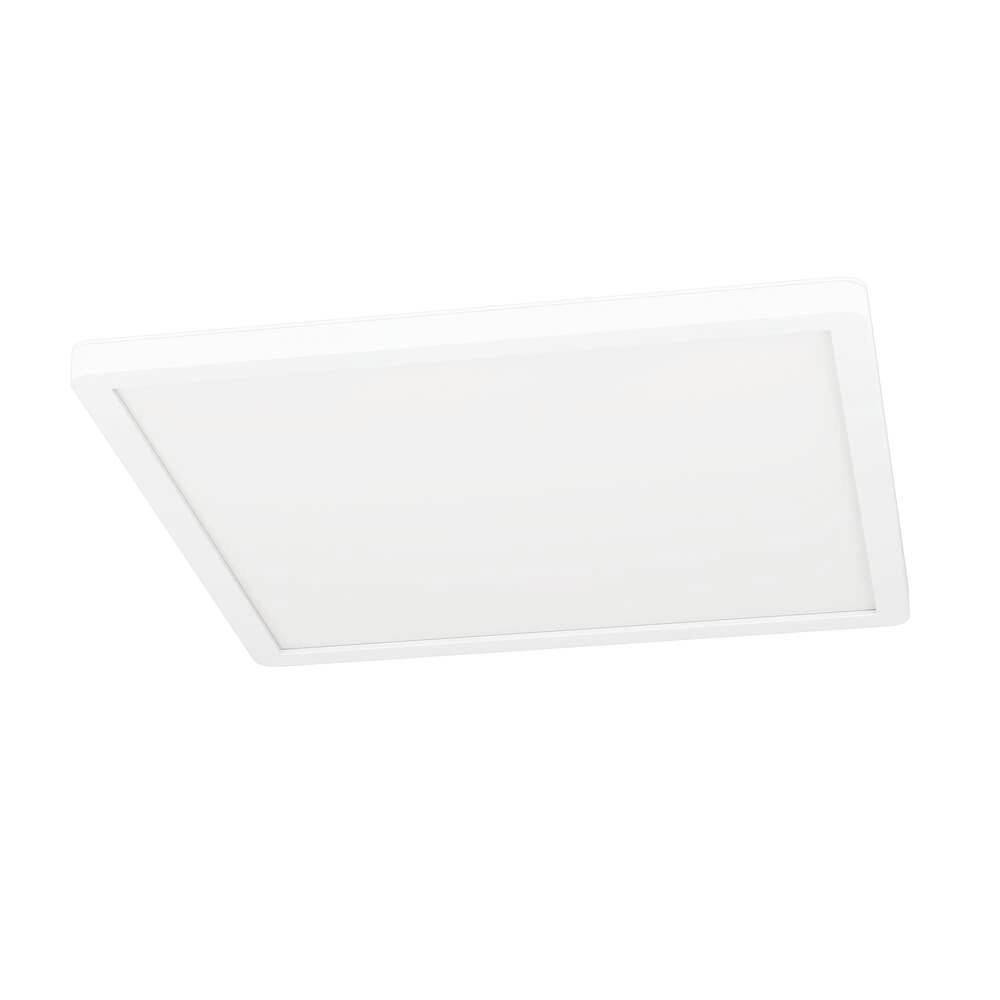 Plafonnier carré Minerario 29 x 29cm blanc