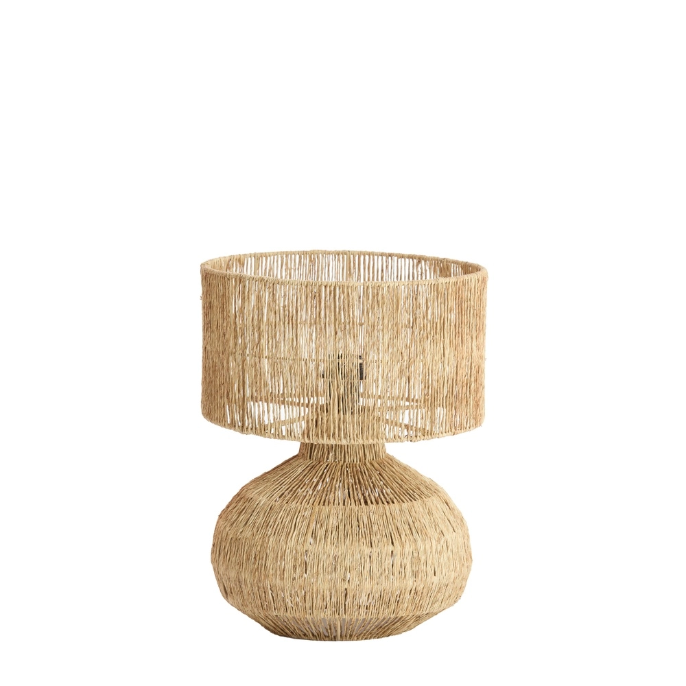 Lampe de table en jute Arova Ø ombre de 30 cm