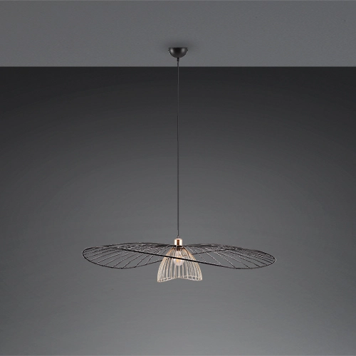 Lampe suspendue Lauris Ø 100cm noir Trio 4017807678093