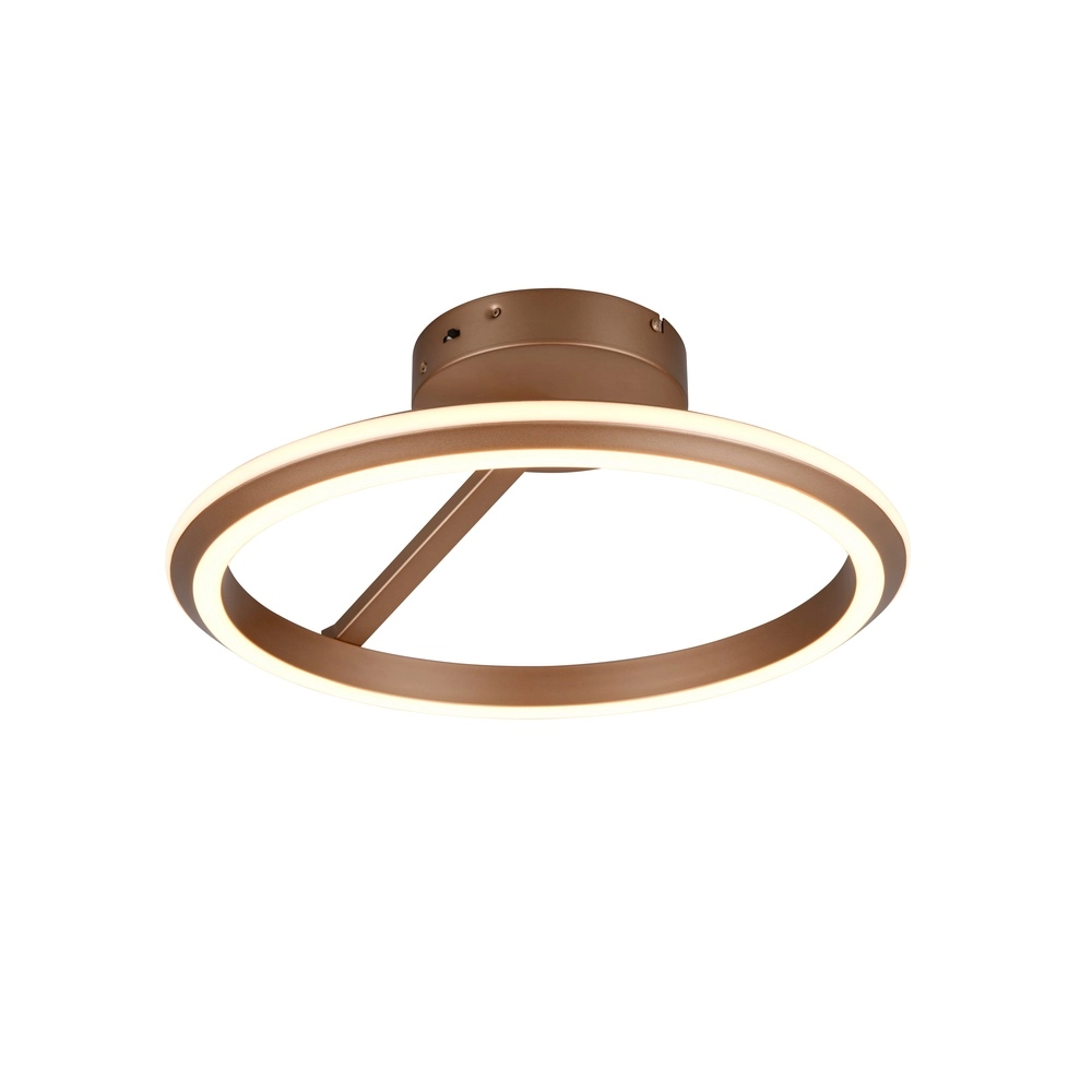 Plafonnier rond Amador Brun moka