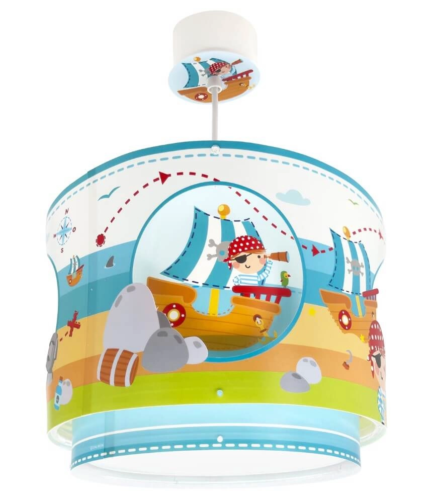 Lampe suspendue chambre d'enfant Pirate Island Ø 26 cm Dalber 8420406606521