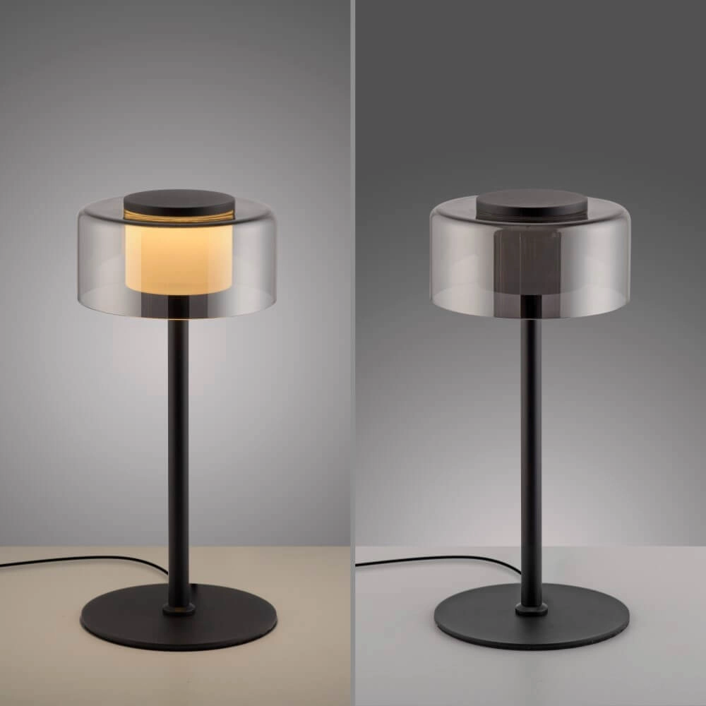 Lampe de table noire Rika Paul Neuhaus 4012248385227