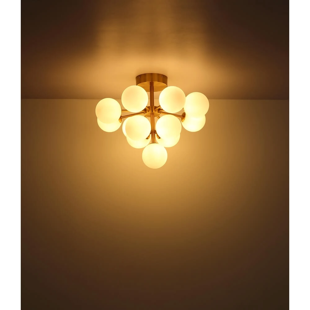 Plafonnier en nickel Grappy 13 lumières Globo 9007371459124