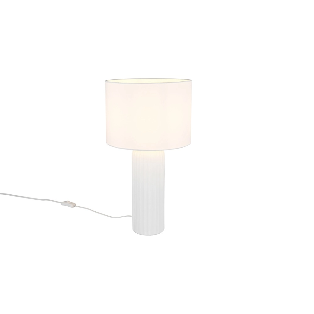 Lampe de table Blair Ø 28cm blanc