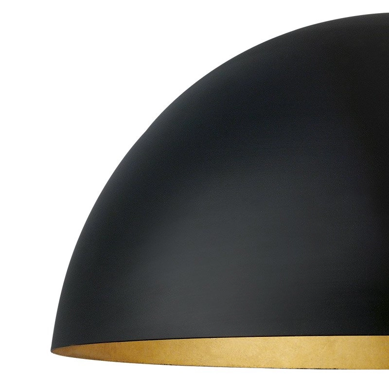 Lampe à suspension Gaetano 1 38cm noir - or Eglo 9002759949358