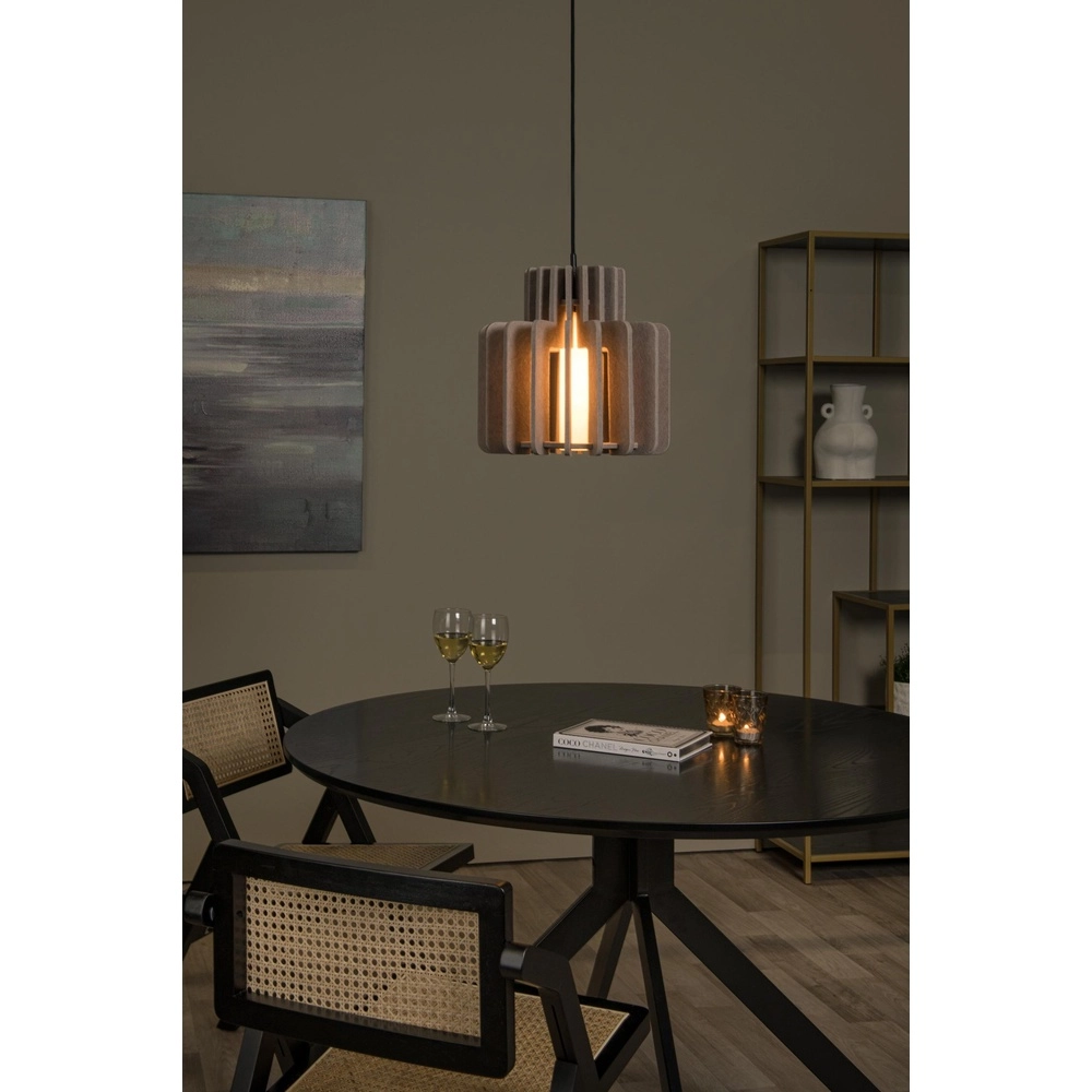 Lampe pendante de conception Rollo Brun sable de 31 cm