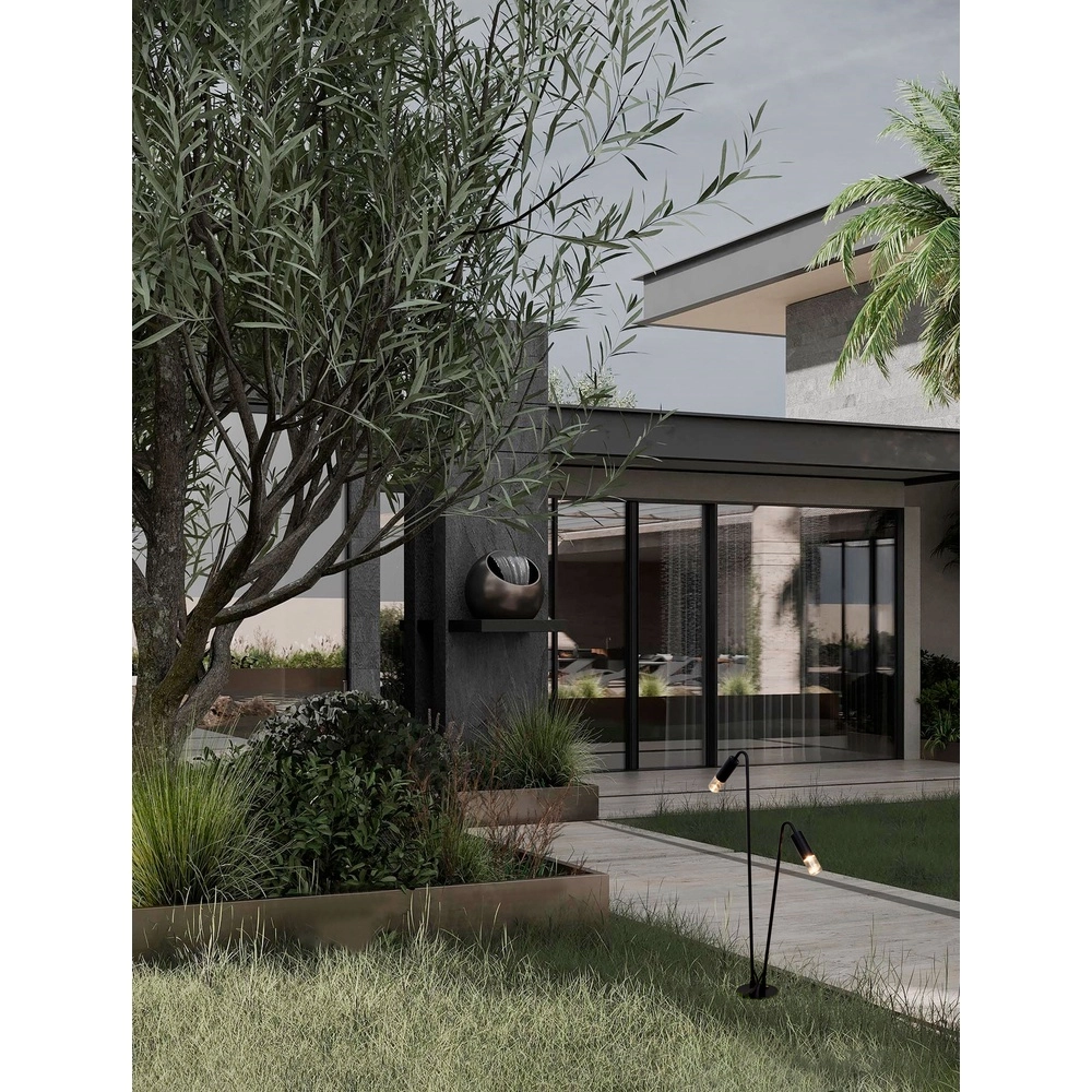 Lampe de jardin Aether double anthracite Lyora 5212017453952