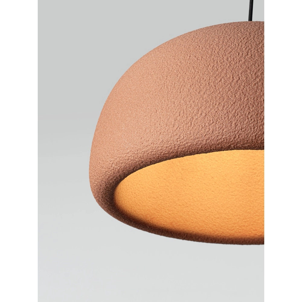 Lampe pendante moderne Davo terre cuite Ø 43cm Lyora 5212017495648