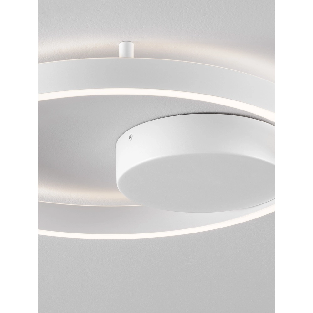 Plafonnier Hedra rond Ø 40cm blanc Lyora 5212017448859