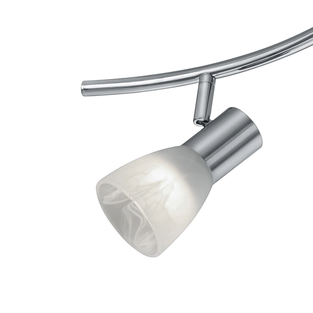 Spot de plafond LED Levisto 6 lumières nickel mat Trio 4017807281736