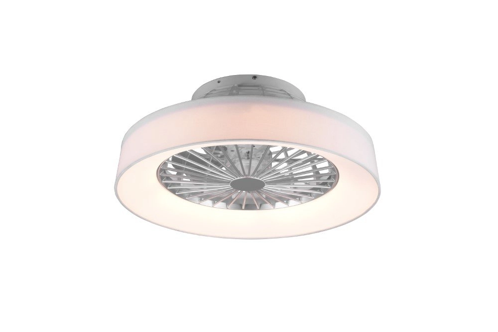 Ventilateur de plafond LED Farsund 47cm blanc Trio 4017807491074