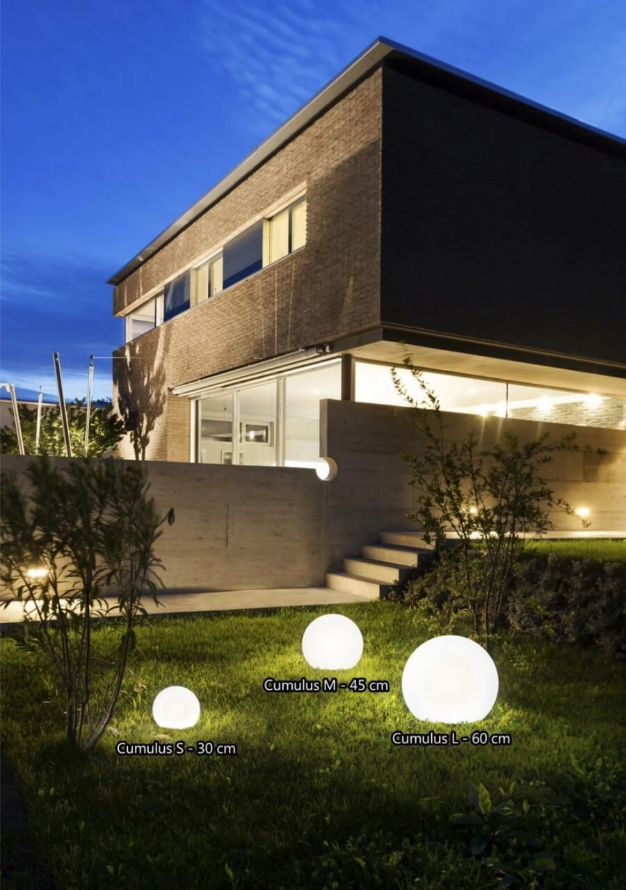 Lampe de jardin blanche Cumulus Ø 60 cm Lyora 5903139697897