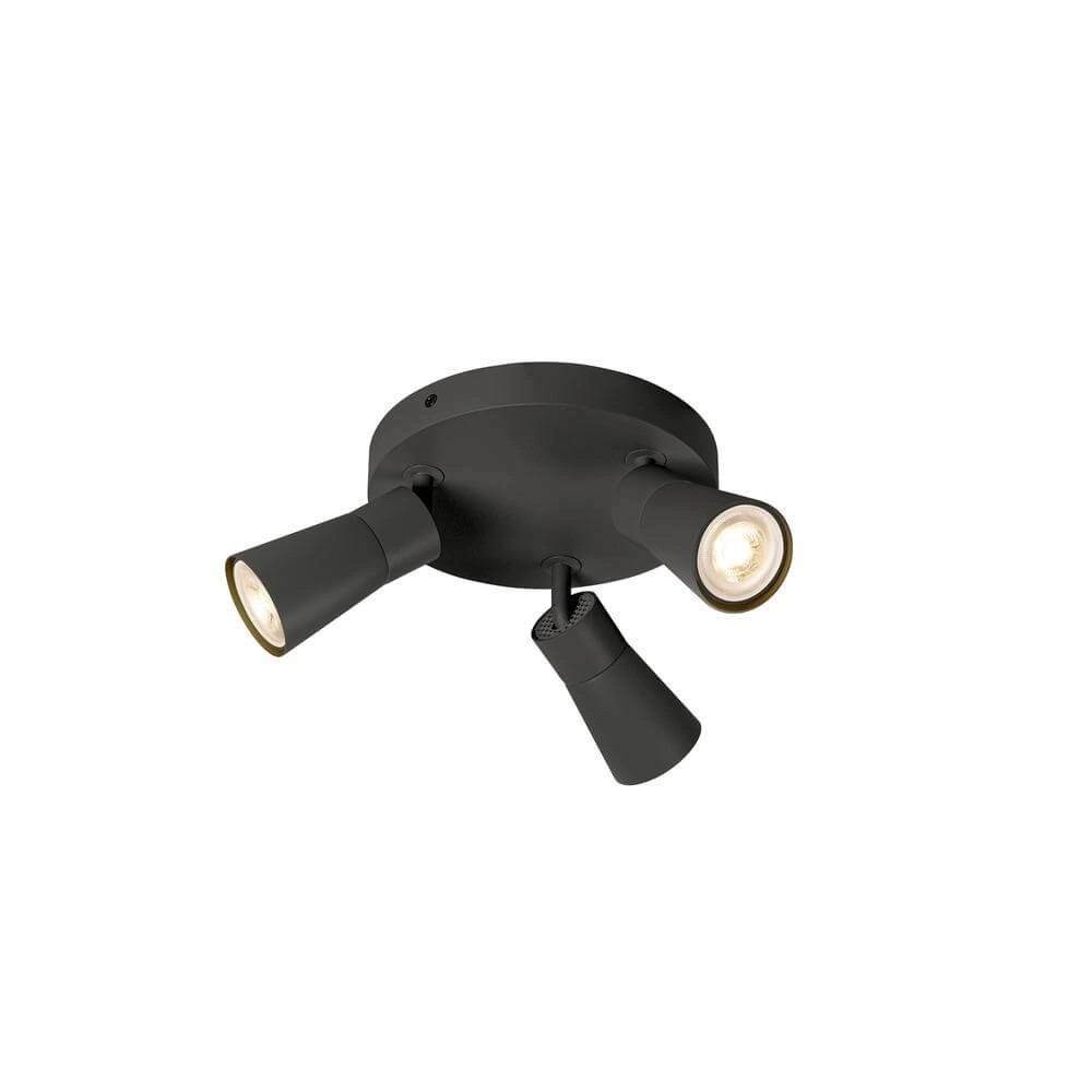 Projecteur rond Puri 2.0 Cone noir 3 lumières Projecteur rond Puri 2.0 Cone noir 3 lumières