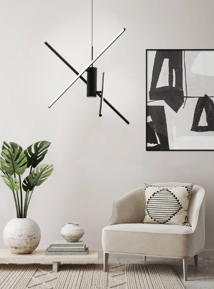 Lampe suspendue LED Salitre noir Eglo 9002759998189