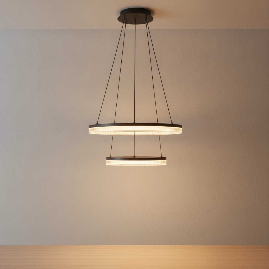 Suspension noire Lonela double