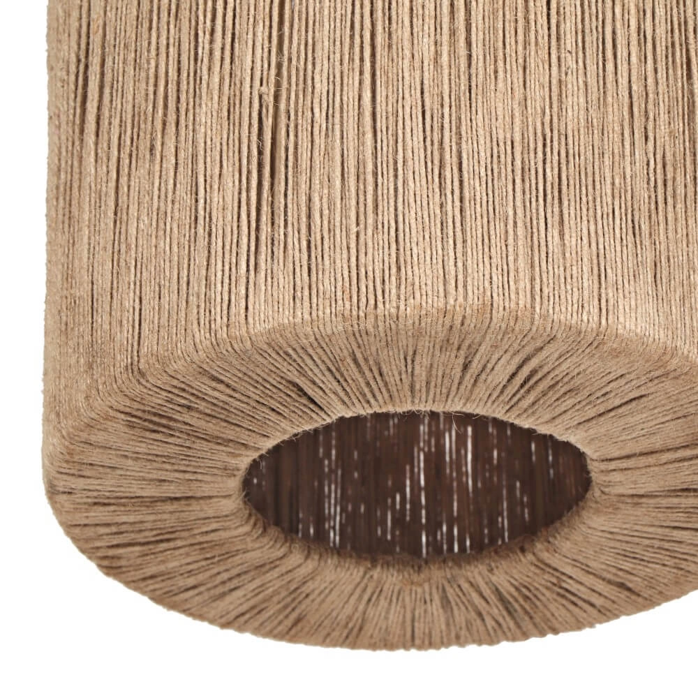 Lampe suspendue pour salle à manger Smilla avec capuchons en corde Trio 4017807617689