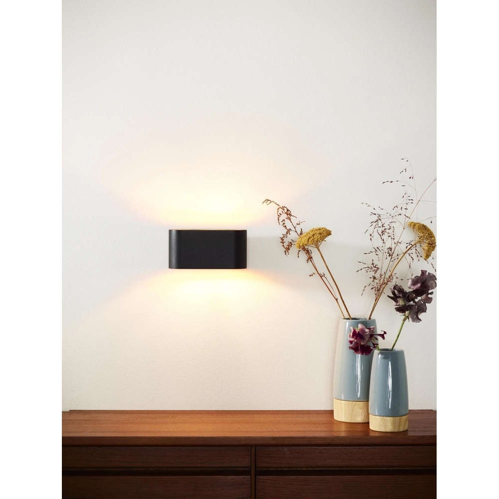 Lampe murale Xera 16 cm noir Lucide 5411212233684