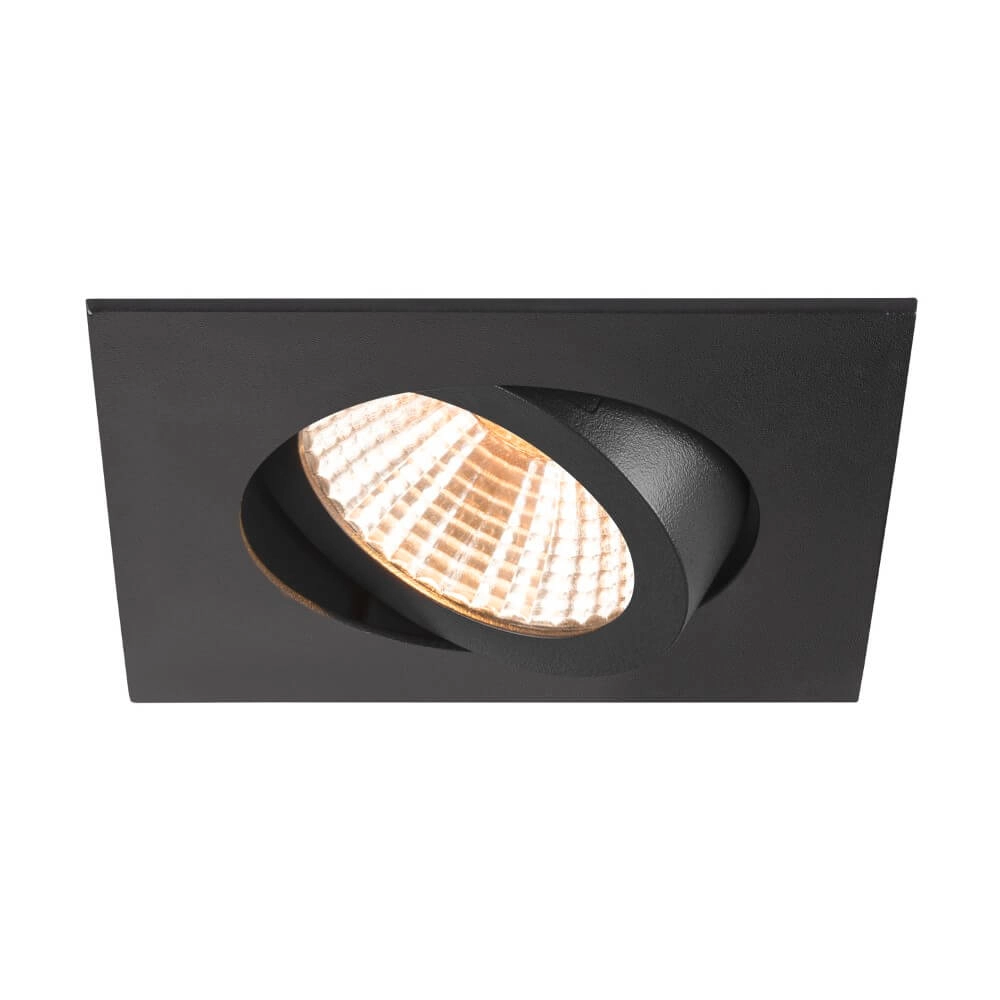 Spot LED carré New Tria 68 noir - 2700K - 705lm - 38g