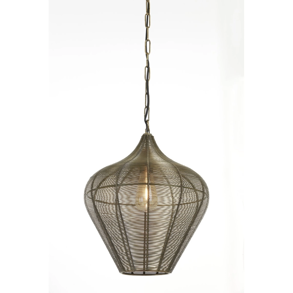 Lampe suspendue Alvaro bronze Ø 36 cm Light & Living 8717807634100