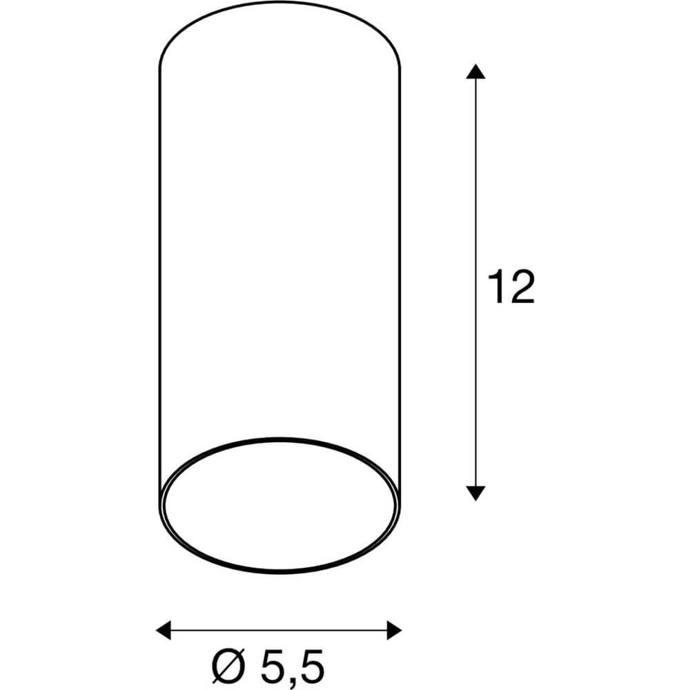 Spot de plafond Kami Blanc avec intérieur doré SLV 4024163288842