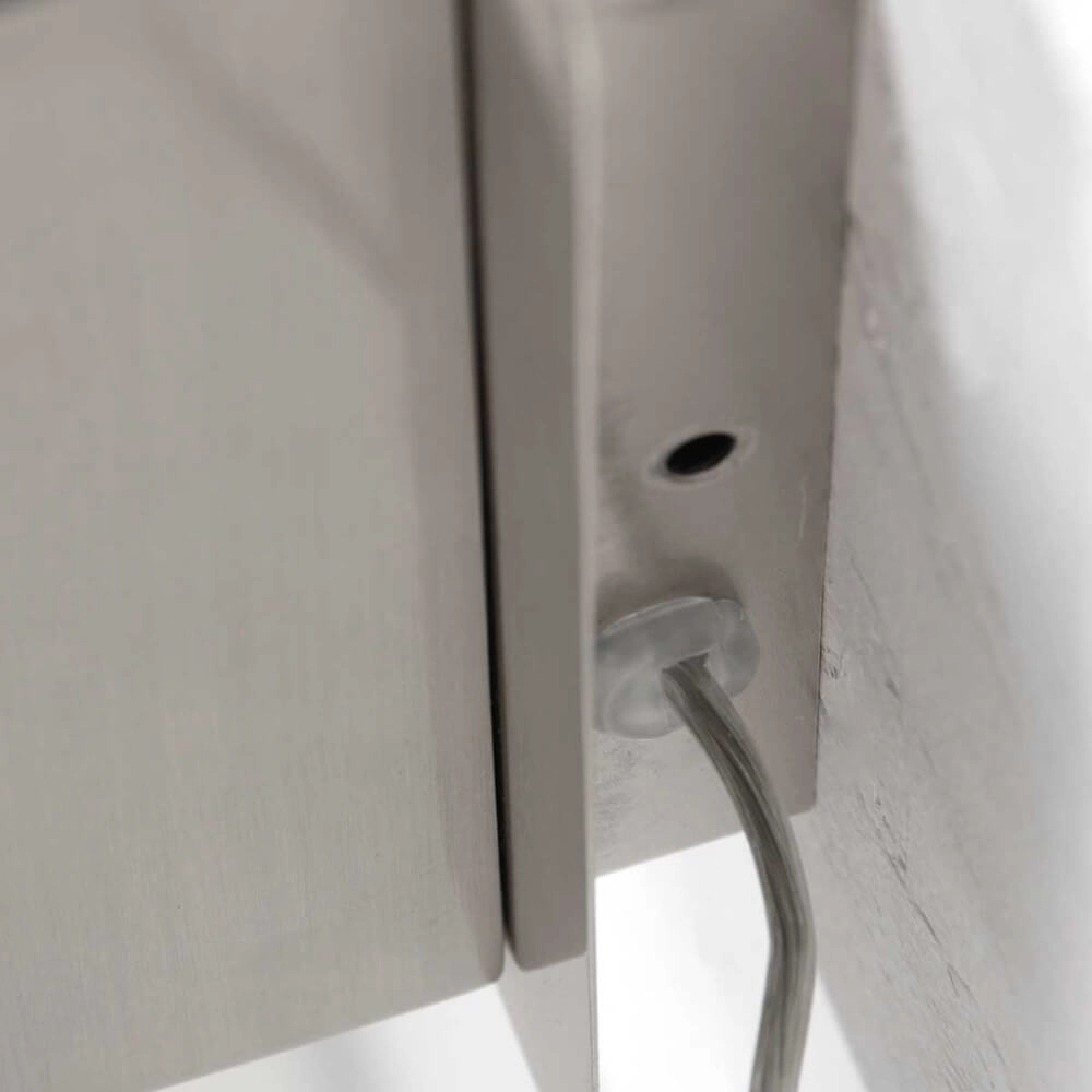 Lampe de chevet en acier inoxydable Upround avec chargeur et USB Steinhauer 8712746170443