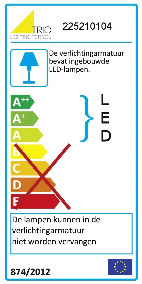 Lampe de lecture led Series 2252 48cm vieux laiton Trio 4017807256314