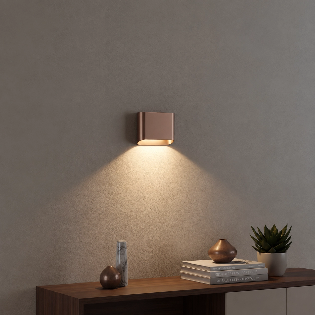 Applique murale Diaz 1L Bronze brossé