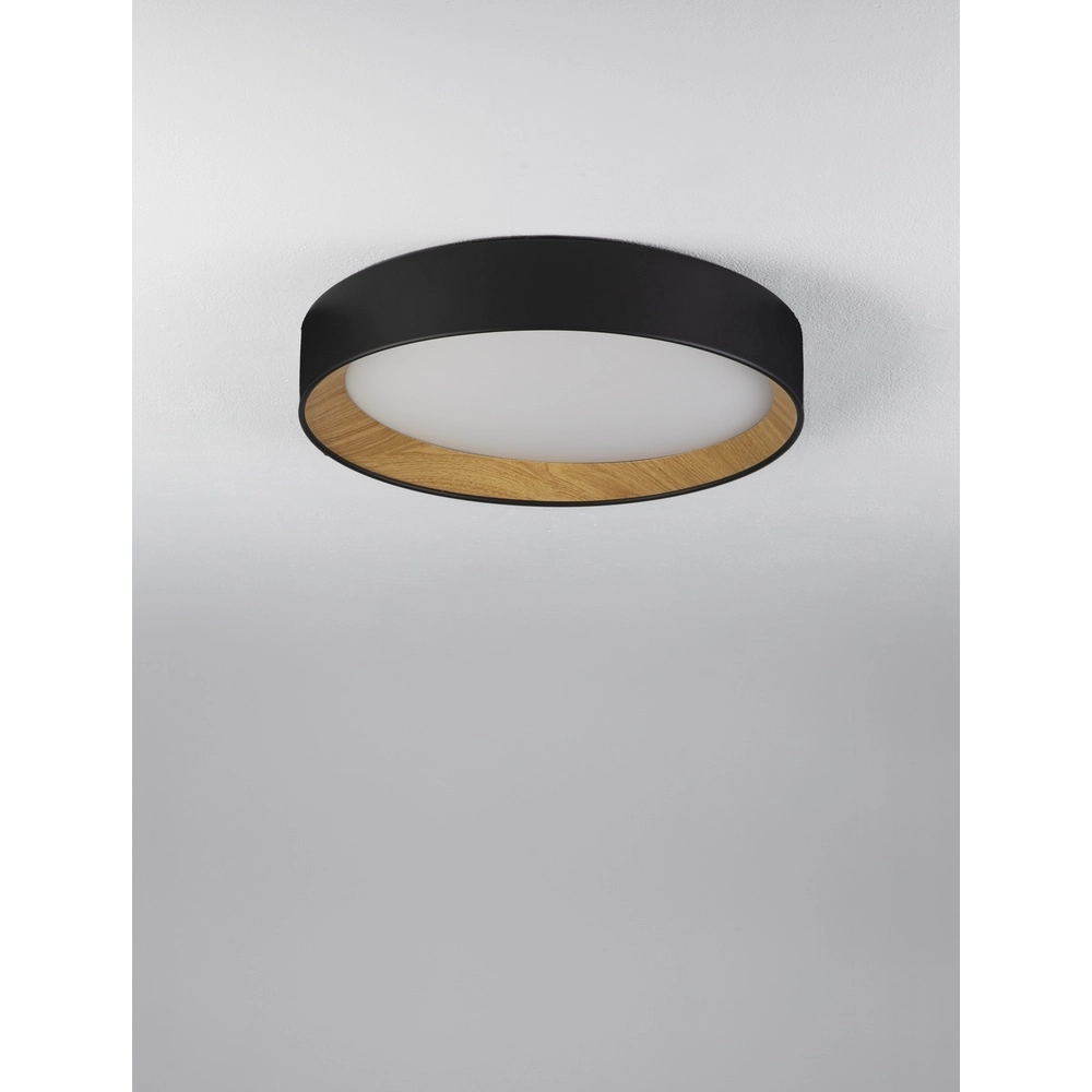 Plafonnier Stake noir Ø 45cm Lyora 5212017445933