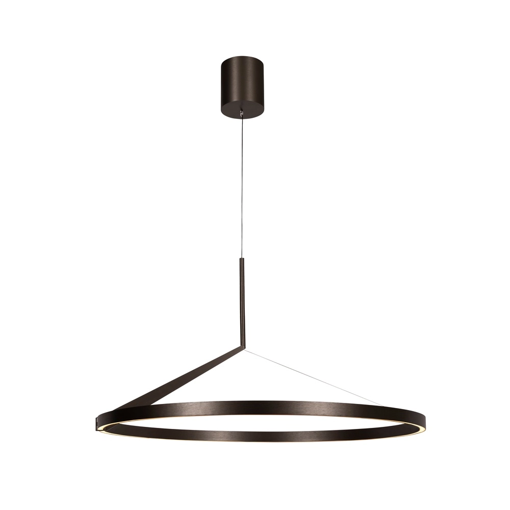 Suspension LED élégante Applause Métal brossé - Ø 80cm