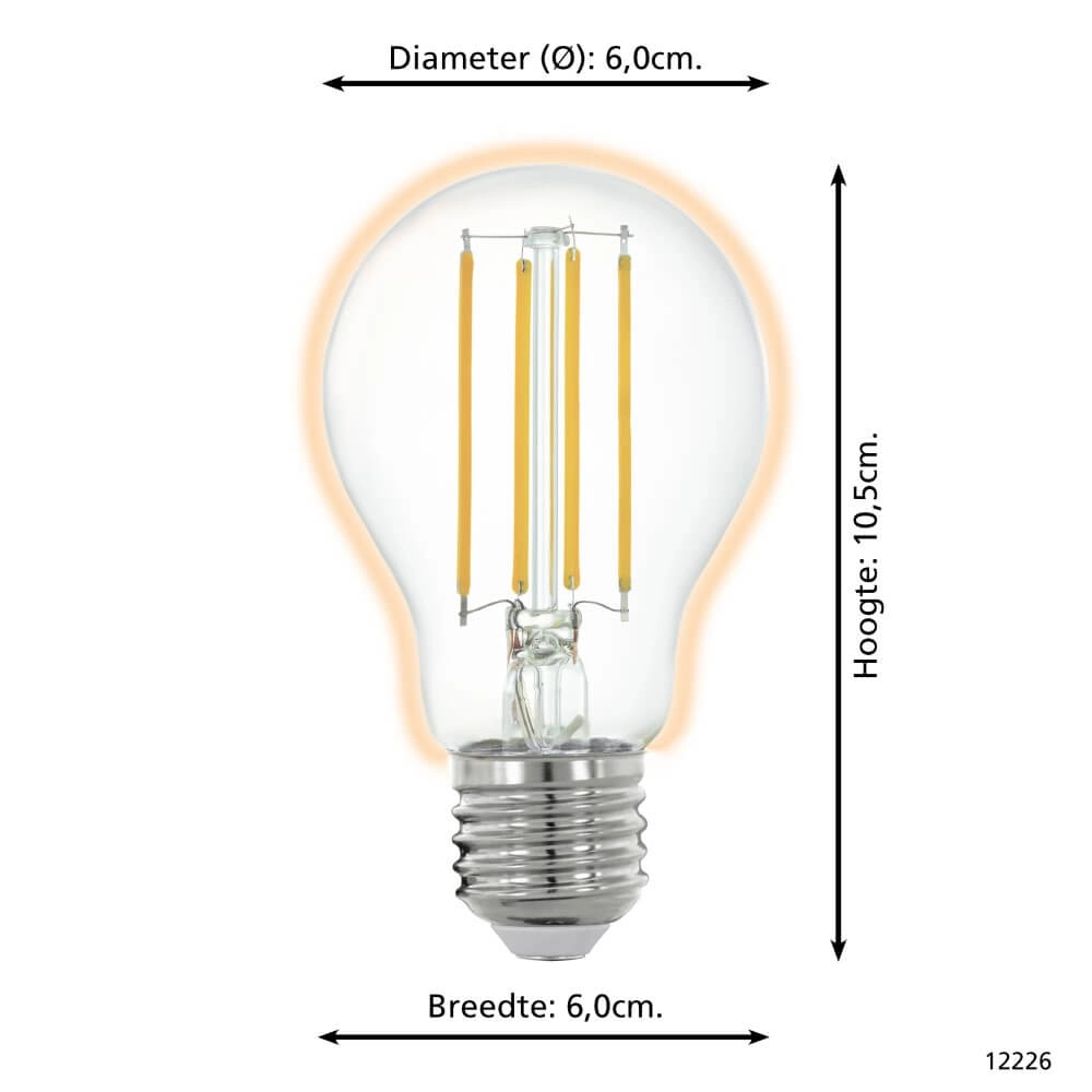 Ampoule de lampe LED Zigbee - E27 - 6 watt - 2700K - A60 Eglo 9002759122263