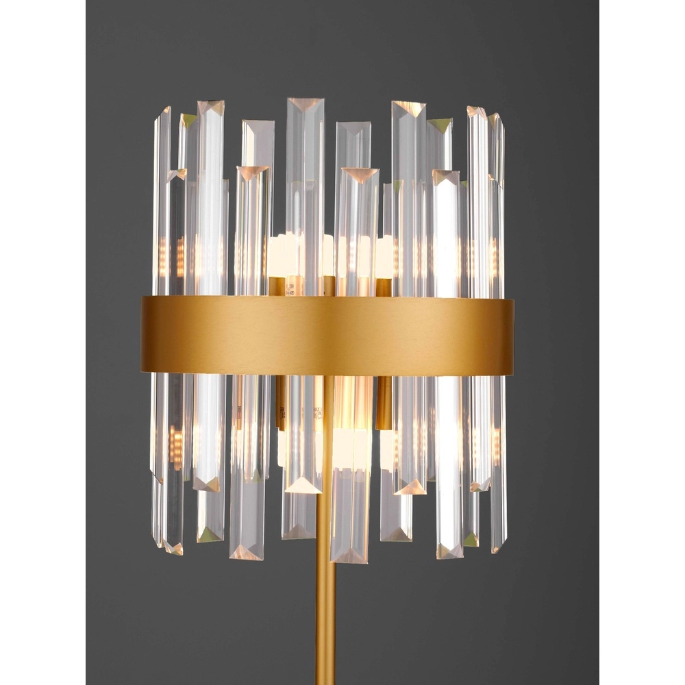 Lampe de table dorée Crown Ø 25cm Lyora 5212017468345