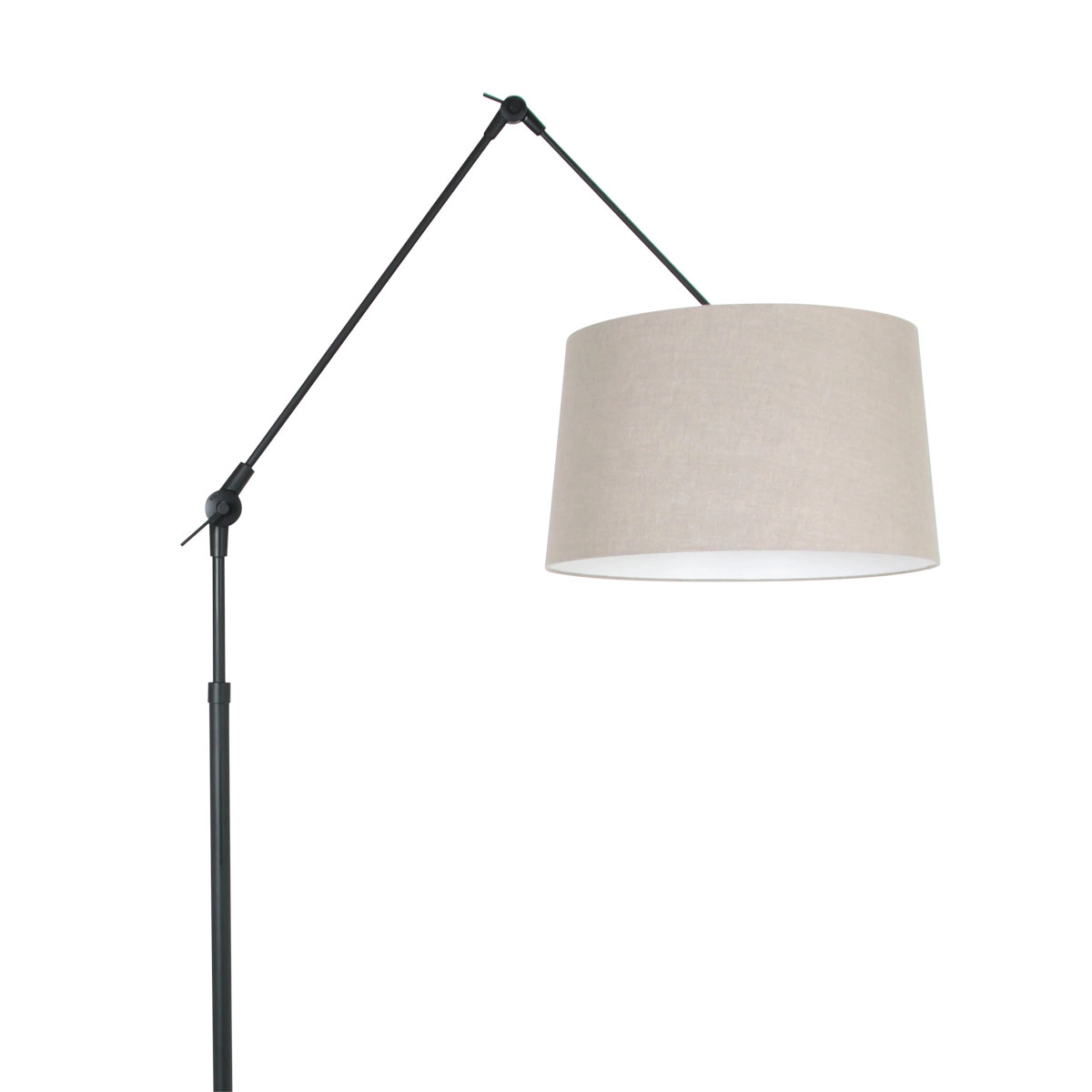 Lampe de table réglable Prestige Chic 35 cm noir avec taupe Steinhauer 8712746146554