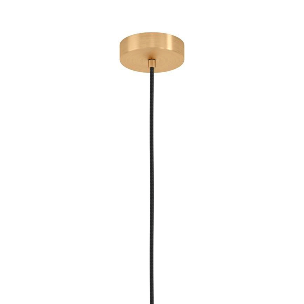 Lampe suspendue dorée Manzanares avec verre blanc Eglo 9008606235902