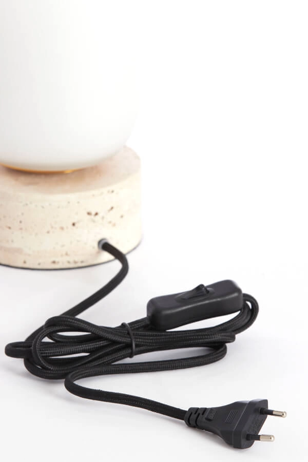 Lampe de table blanche Rylano 35cm Light & Living 8717807744908