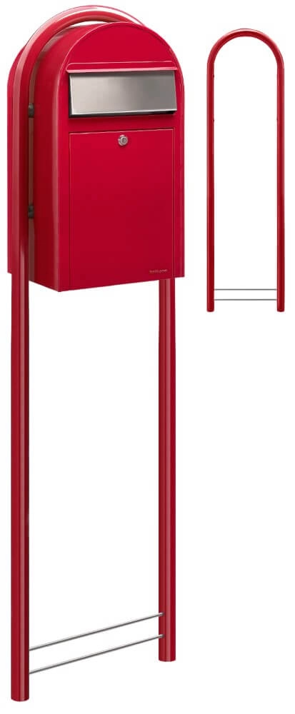 Boites aux lettres Grande 3001 i Rouge vif Bobi 6417237033222