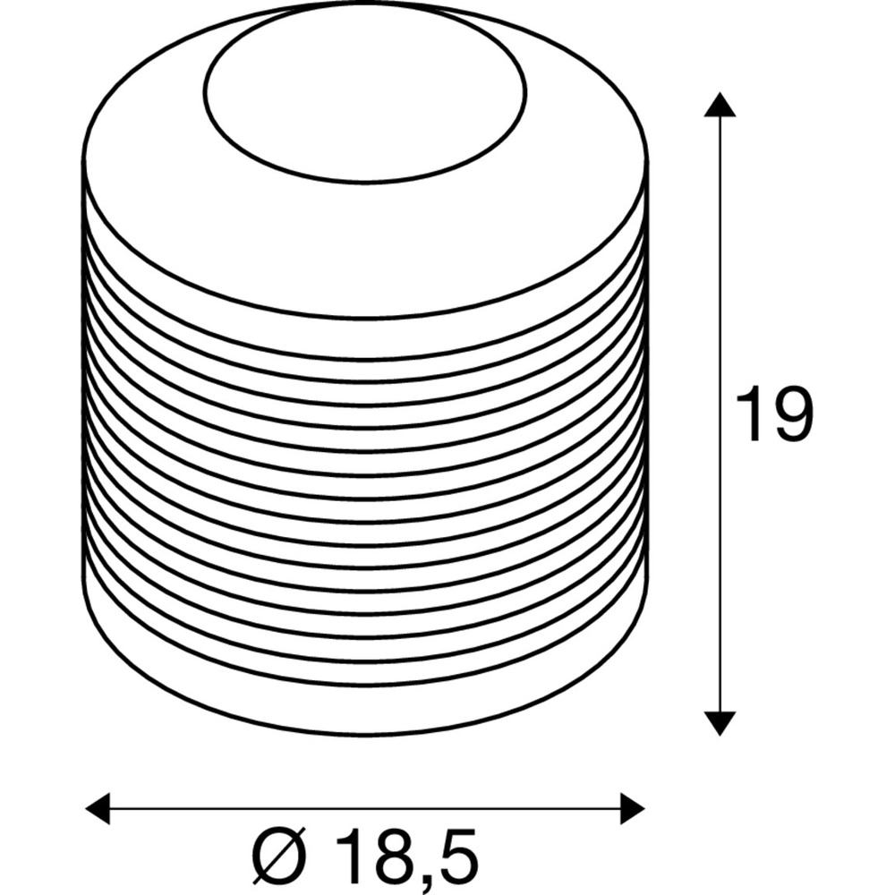 Lampe de table Pantilo Rope 19 argent Ø 18,5cm SLV 4024163318150
