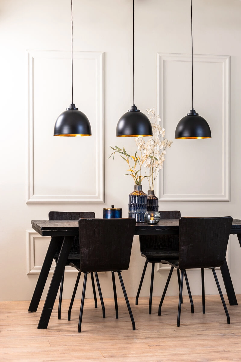 Lampe suspendue Country Kylie 3 lumières noir Lampe suspendue Country Kylie 3 lumières noir