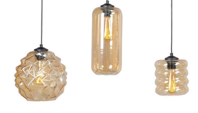 Grande suspension en verre Quinto 5 Masterlight 8718121216652