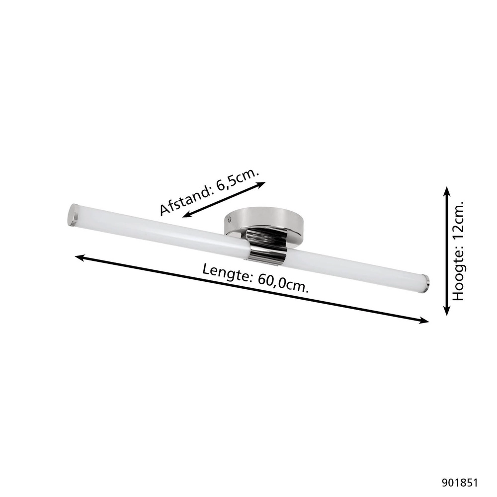 Lampe miroir Ramola chrome 60cm Eglo 9008606356775