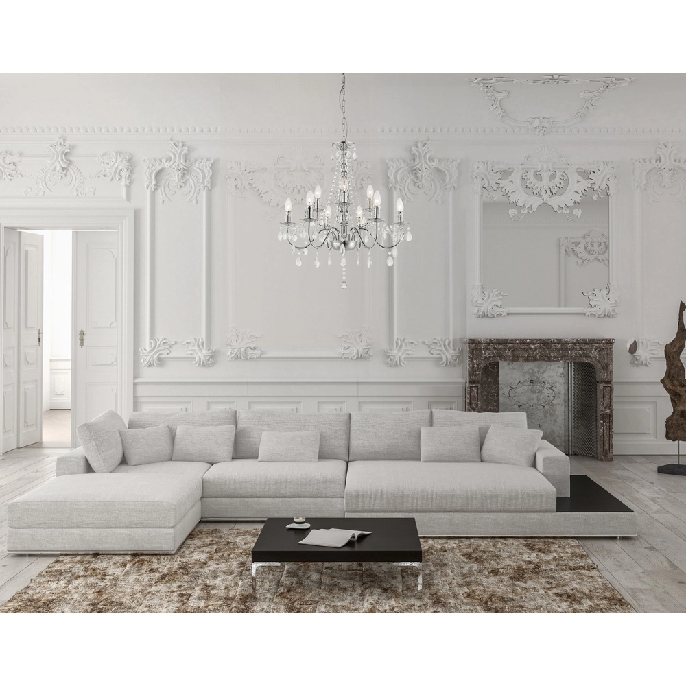 Chandelier William Chrome Globo 9007371303151